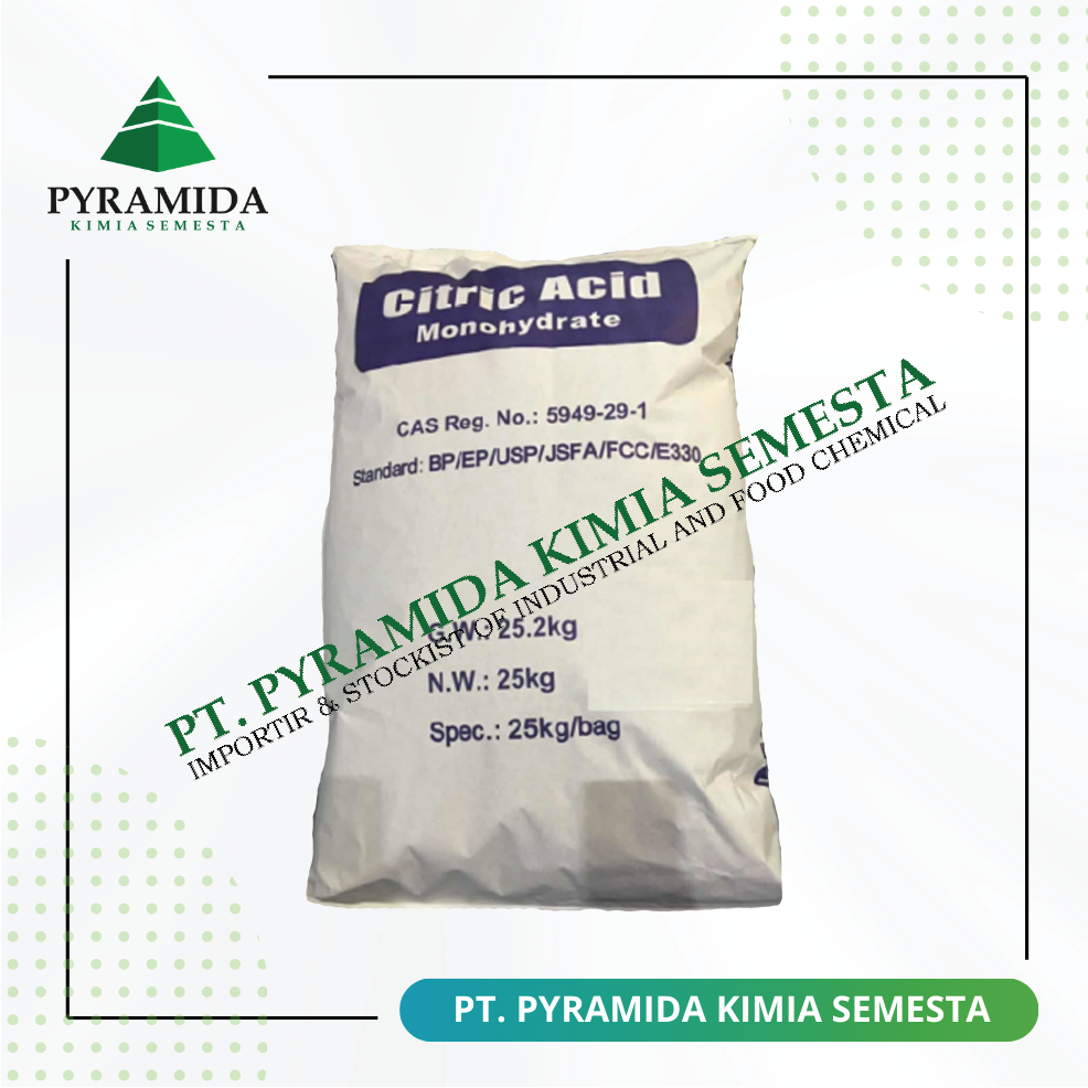 Product - CITRIC ACID MONOHYDRATE- CHINA - PT. Pyramida Kimia Semesta - PT. Pancasakti Group